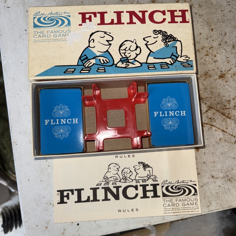 1963 Flinch Game Card Game Parker Brothers Complete in Great Condition FREE SHIP